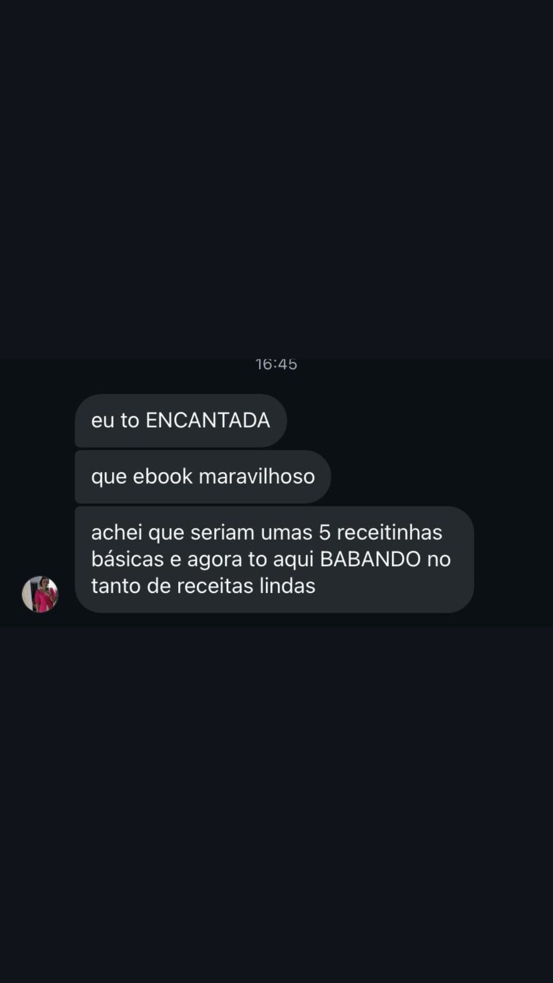 Depoimento reproduzido do material fornecido